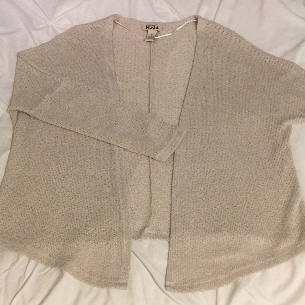 Mudd Cream Full Sleeve Length Cardigan Size SMALL
